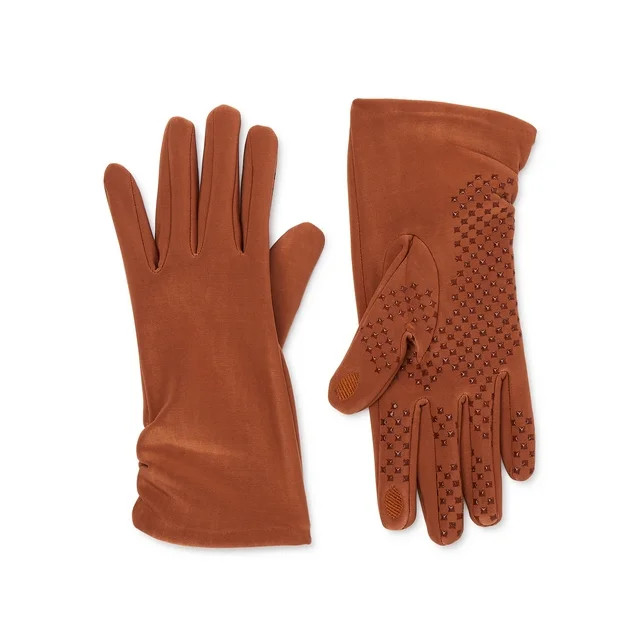 Time and Tru Women’s Winter Driving Gloves, Cognac | Walmart (US)