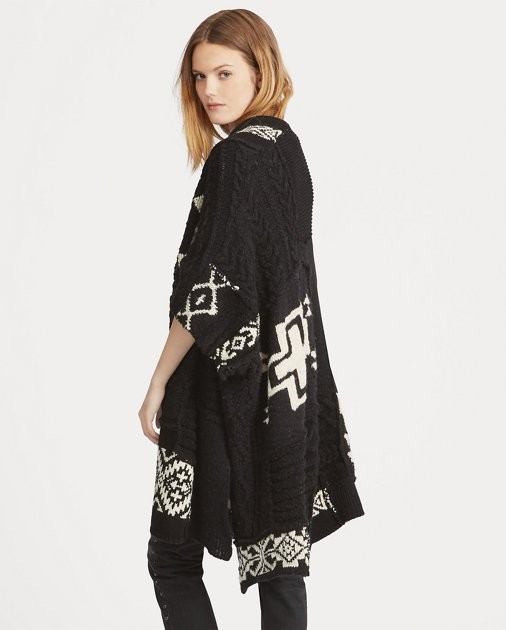 Geometric Wool-Blend Cardigan Fringe-Trim Fleece Hoodie Satin-Trim Wool Straight Pant Leather Concho | Ralph Lauren (US)