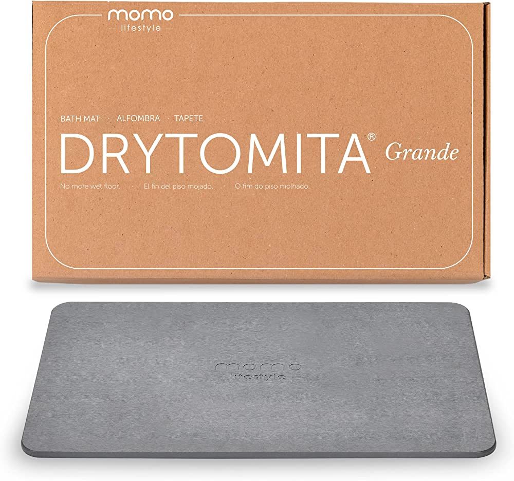 Momo Lifestyle Large Stone Bath Mat (31.5 X 19.7 Inches) Drytomita Grande (Graphite Grey Color) Diat | Amazon (US)