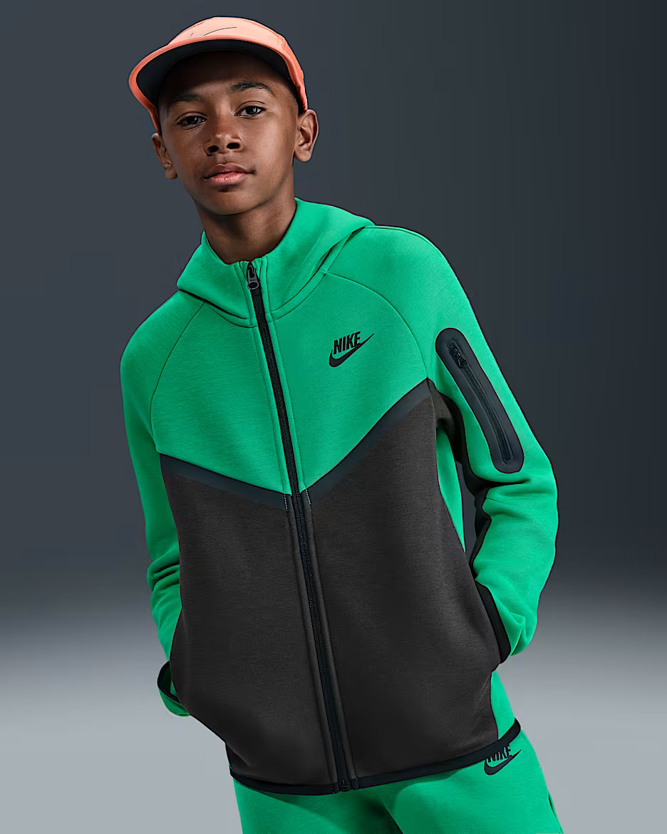 Sustainable MaterialsNike Sportswear Tech FleeceBig Kids' Full-Zip Hoodie | Nike (US)