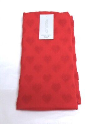 Rachel Zoe Valentine Set of 2 Red Kitchen Towels Raised Embossed Hearts  | eBay | eBay US