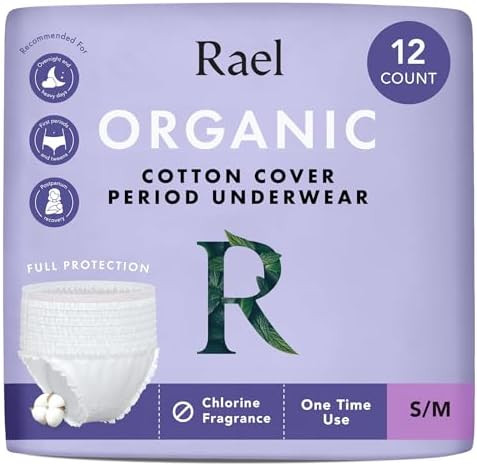 Rael Disposable Underwear for Women, Organic Cotton Cover - Incontinence Pads, Postpartum Essenti... | Amazon (US)