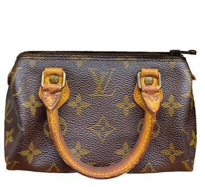 Authentic Louis Vuitton Monogram Mini Speedy Hand Bag Old Model LV 0459B | eBay US