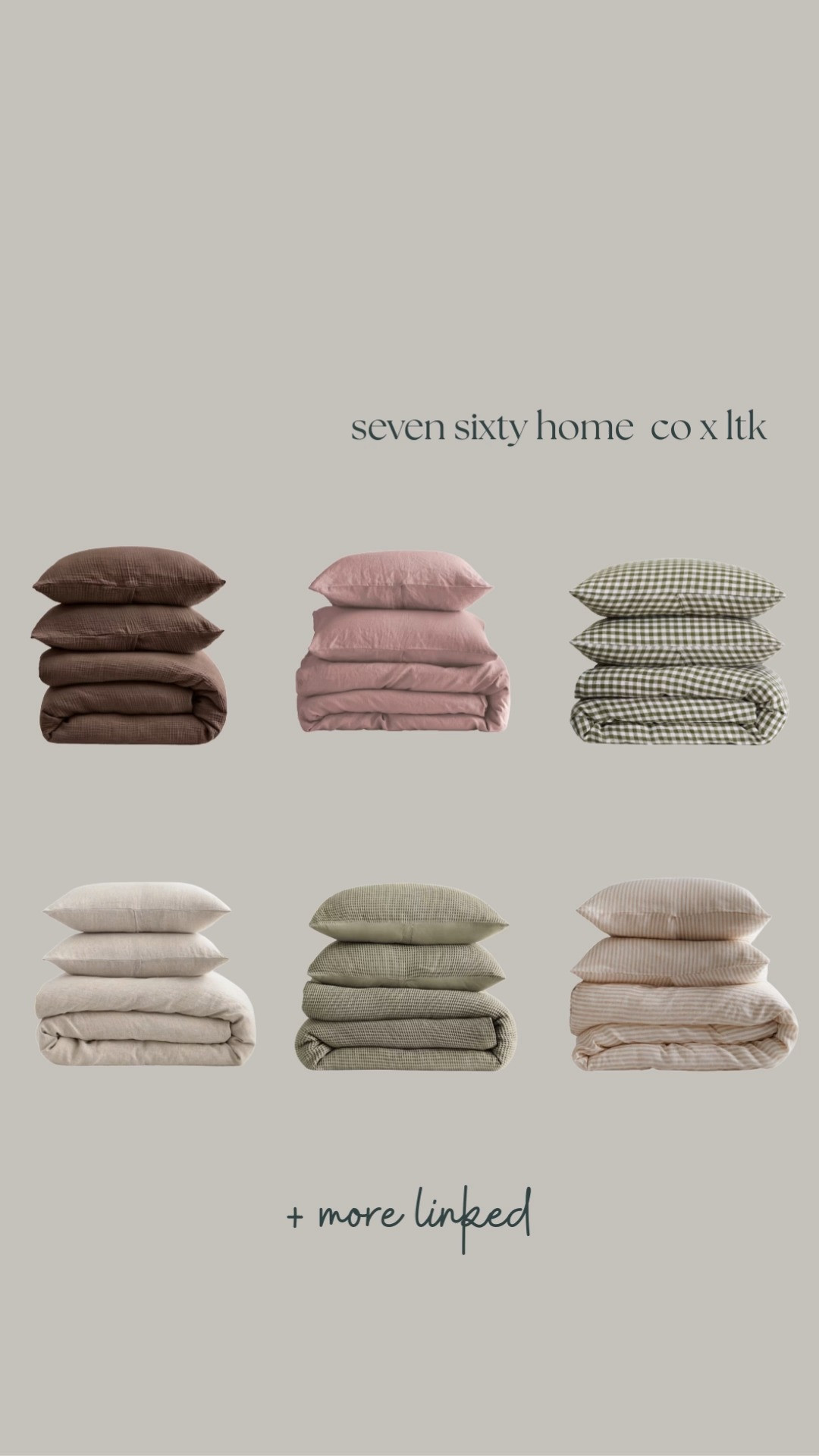 The bedding that changes the whole room.

If your bedroom feels unfinished or flat, the problem is often the bedding — not the furniture. This bed works because the layers do the work: breathable linen bedding for softness, woven cotton textures for depth, gingham bedding and pinstriped pillows to add pattern without overwhelming the room.

Mixing linen, cotton, and woven textiles creates contrast and visual hierarchy, which is what makes the space feel intentional instead of styled once and forgotten. Patterned bedding grounds the bed, solid layers keep it calm, and the mix of textures gives the room warmth and structure.

This is how designers use linen duvet covers, cotton sheets, woven pillow covers, gingham accents, and subtle pinstripes to make a bedroom feel finished.

I linked the exact bedding pieces that make this work on LTK — everything here layers together on purpose. 

 #LTKHome