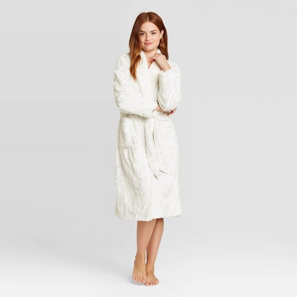 Women's Cozy Faux Fur Robe - Stars Above™ | Target