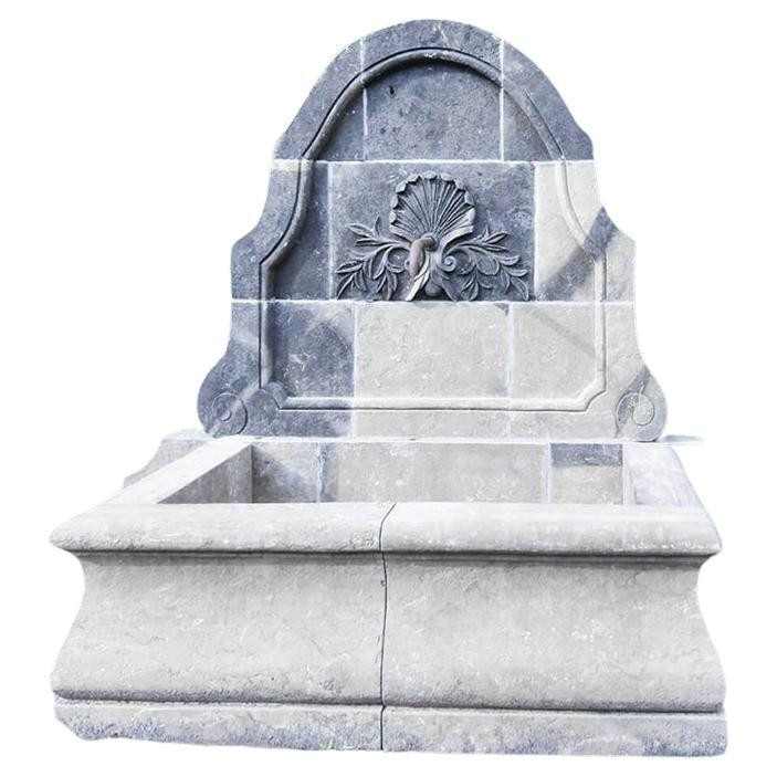 Vintage Sandstone Wall Fountain | 1stDibs