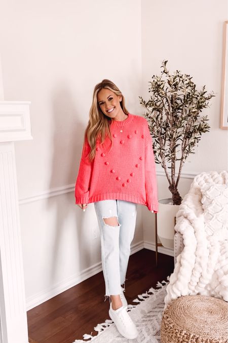 Pink Lily Valentines Look 🫶🏼 this sweater is what dreams are made of! use code- Sierra for 20% off your purchase! 

#LTKsalealert #LTKGiftGuide #LTKfit