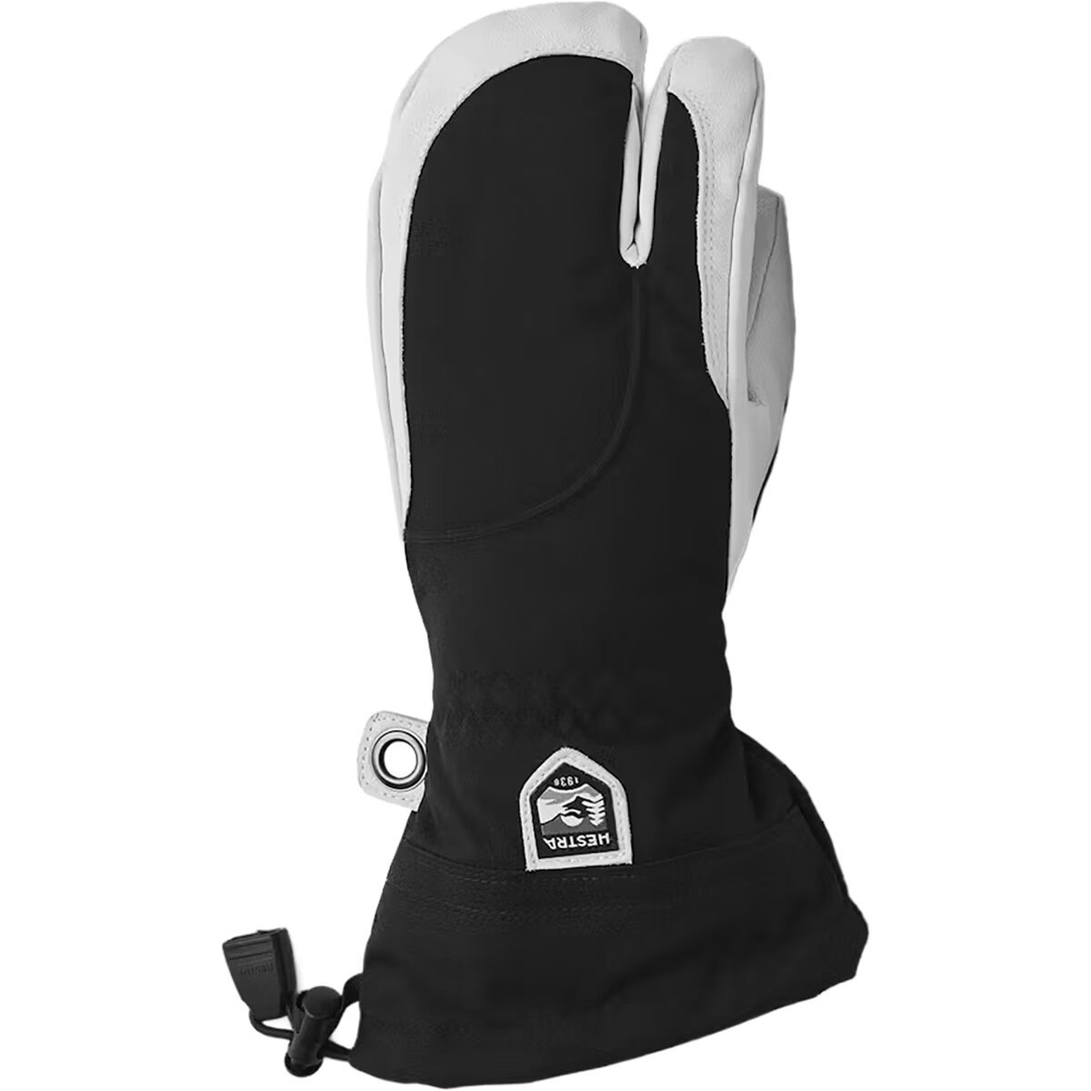 Hestra Heli 3-Finger Glove - Women's Black/Off White, 5 | Backcountry