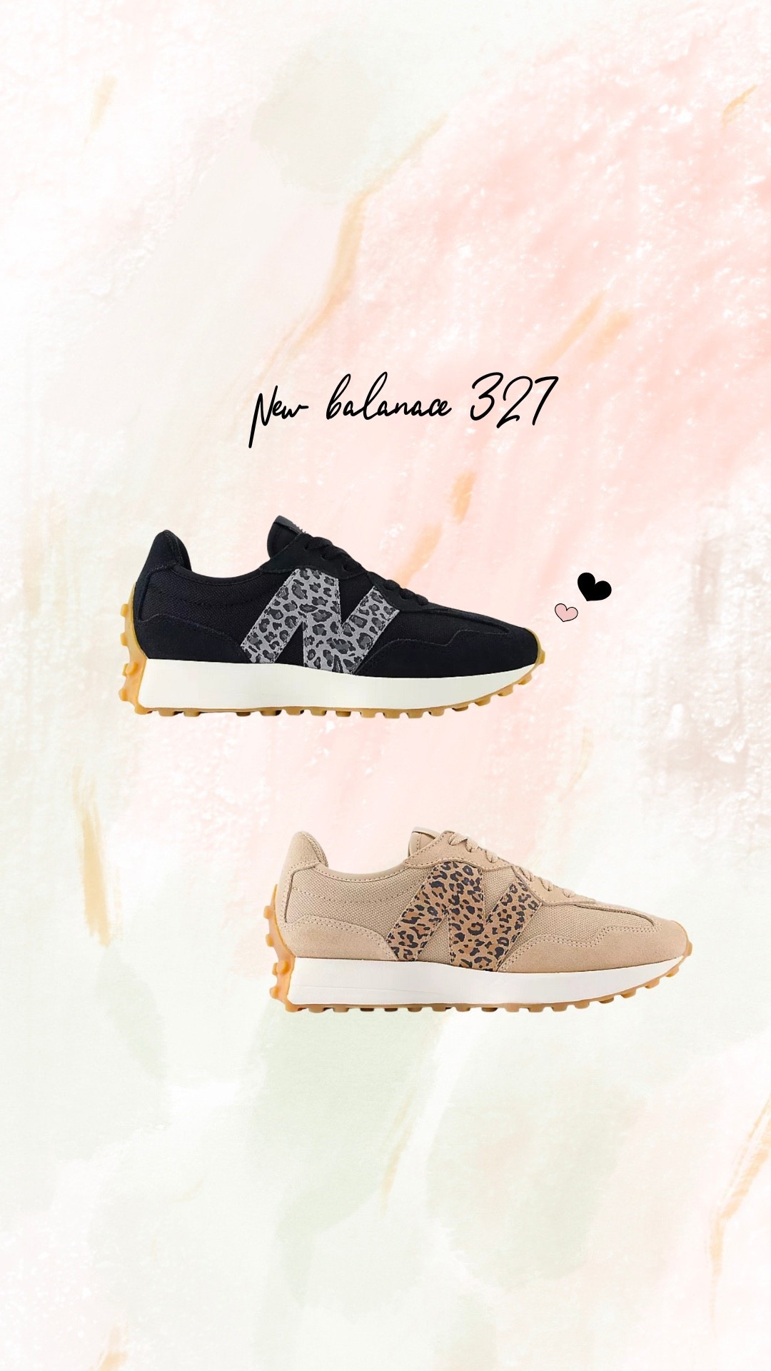 New balance 327 leopard print 

#LTKCon #LTKShoeCrush #LTKStyleTip