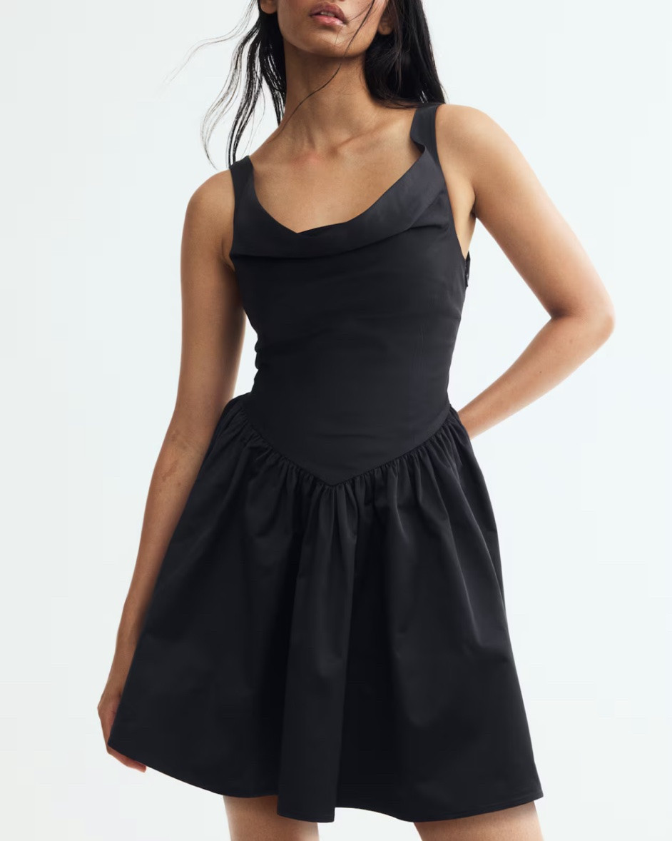 Black open back cocktail dress

#LTKSeasonal