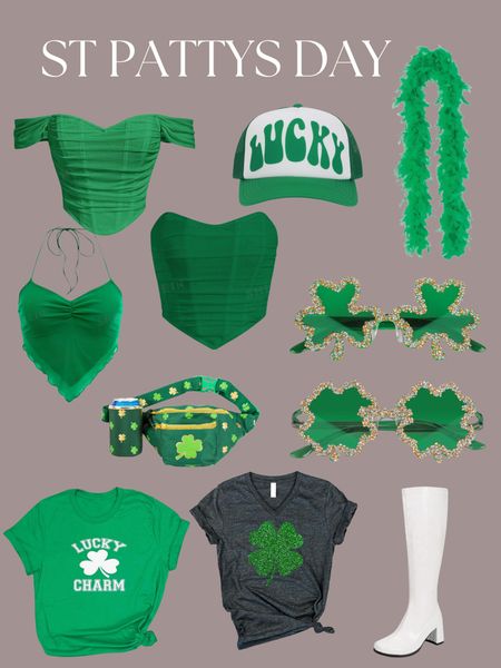 St Patricks day outfit ideas, green tutu, green outfits , st. patties day St. Patrick's Day Earrings for Women Girls,Irish Shamrock Acrylic Dangle Earrings, Green Hat Clover Horseshoe 

#LTKSeasonal #LTKsalealert #LTKstyletip