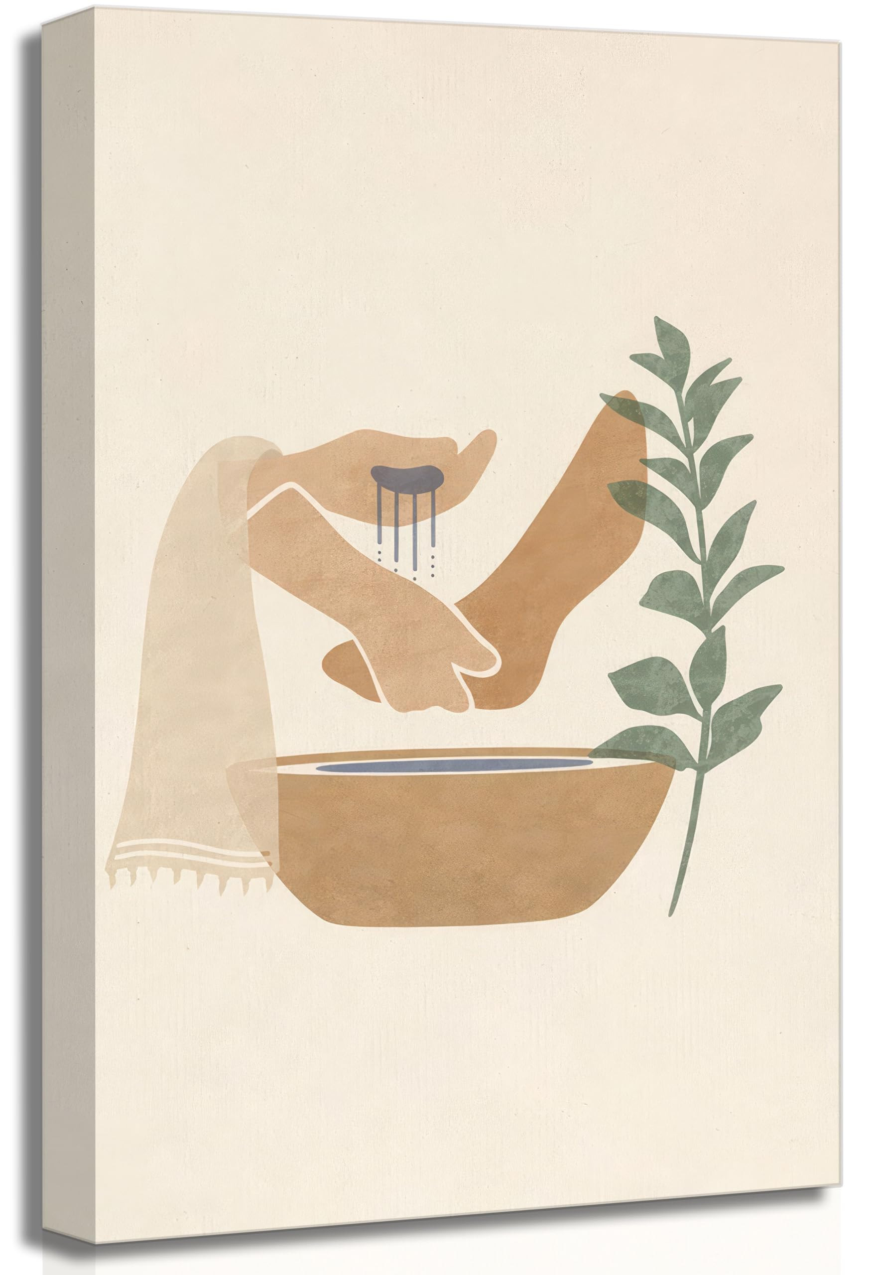 DYLGYWI Christian Jesus Canvas Wall Art Boho Religious Bible Story Jesus Washed The Feet Of His D... | Amazon (US)