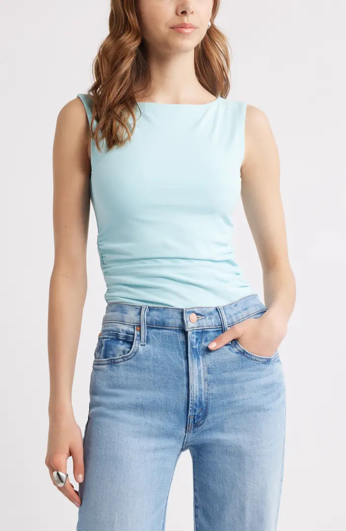 Boat Neck Sleeveless Top | Nordstrom
