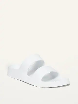 Solid-Color Double-Strap Slide Sandals for Women | Old Navy (US)