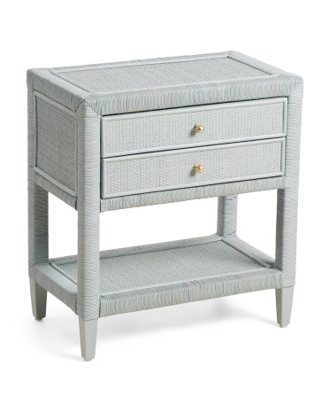 24x14x26 Woven Rattan 2 Drawer Nightstand | Marshalls