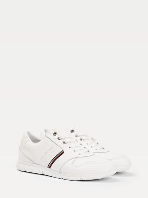 Tommy Hilfiger Women's Lightweight Leather Sneaker White - 9 | Tommy Hilfiger (US)