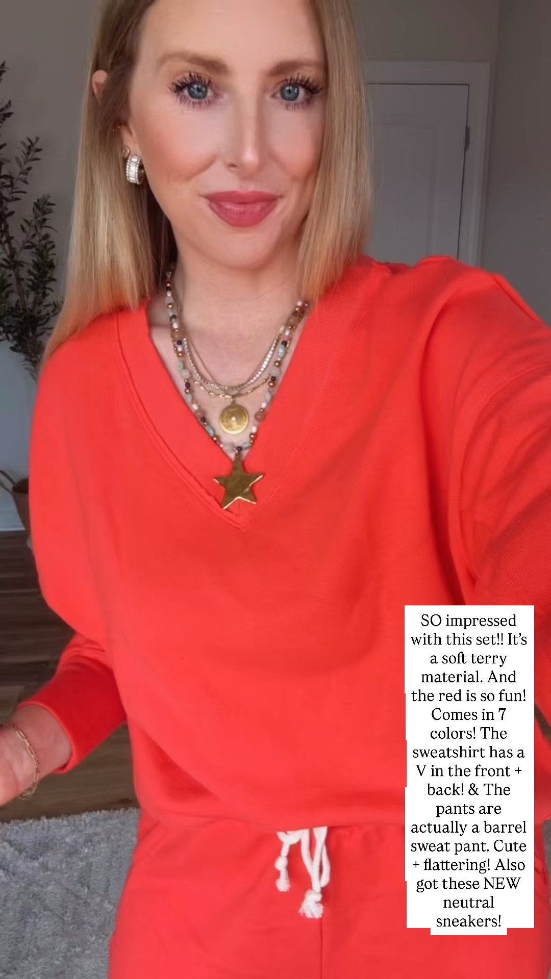 Kohls outfit try on, red sweatshirt, jogger sweatpants with barrel leg 

@kohls #ad #kohlspartner #kohlsfinds

#LTKootd #LTKmomlife