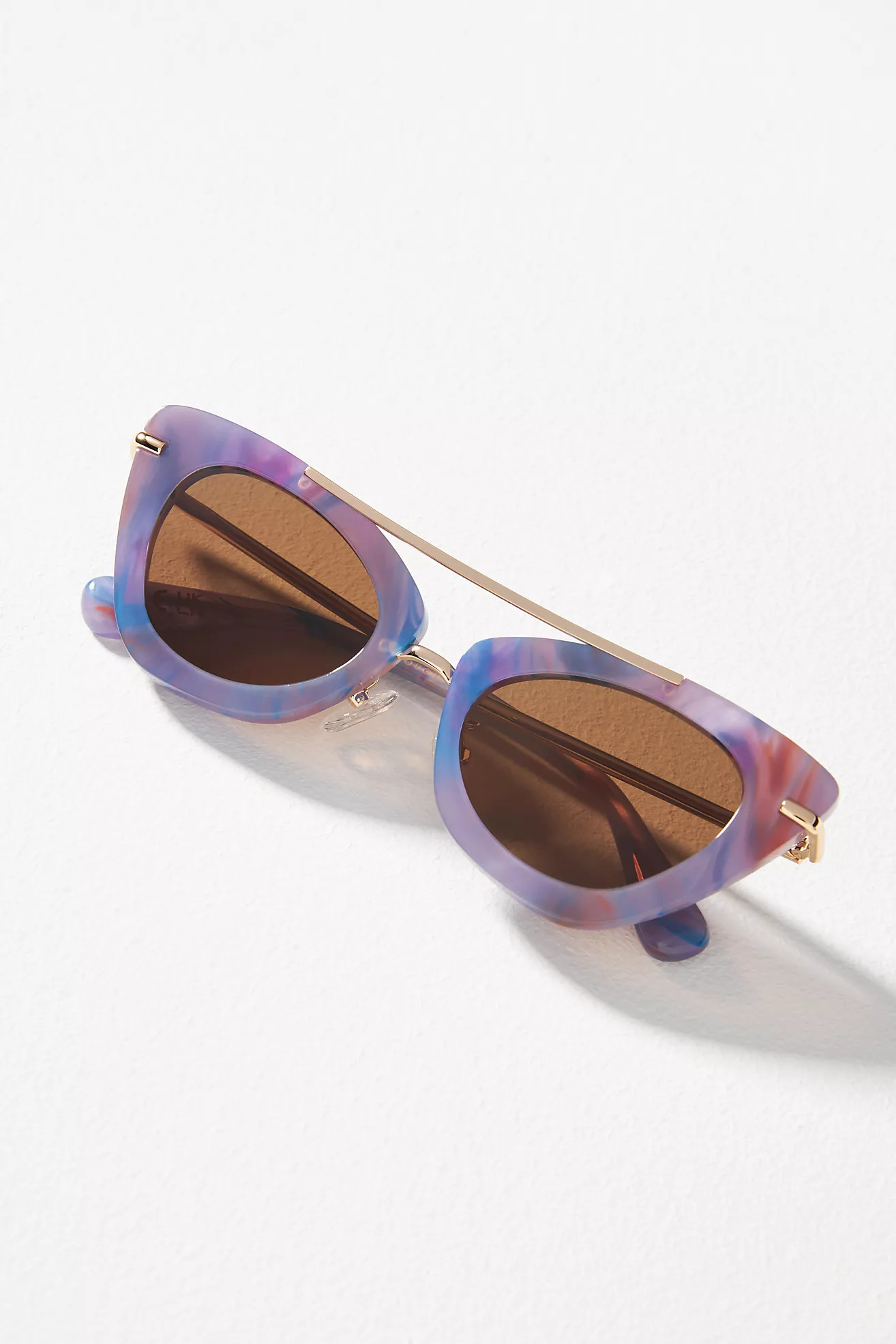Lele Sadoughi Orchid Aviator Sunglasses | Anthropologie (US)