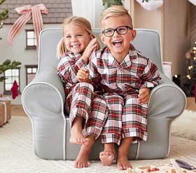 Stewart Plaid Flannel Kid Pajama Set | Pottery Barn Kids
