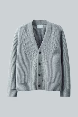 H & M - Wool Blend Cardigan - Grey | H&M (AU)