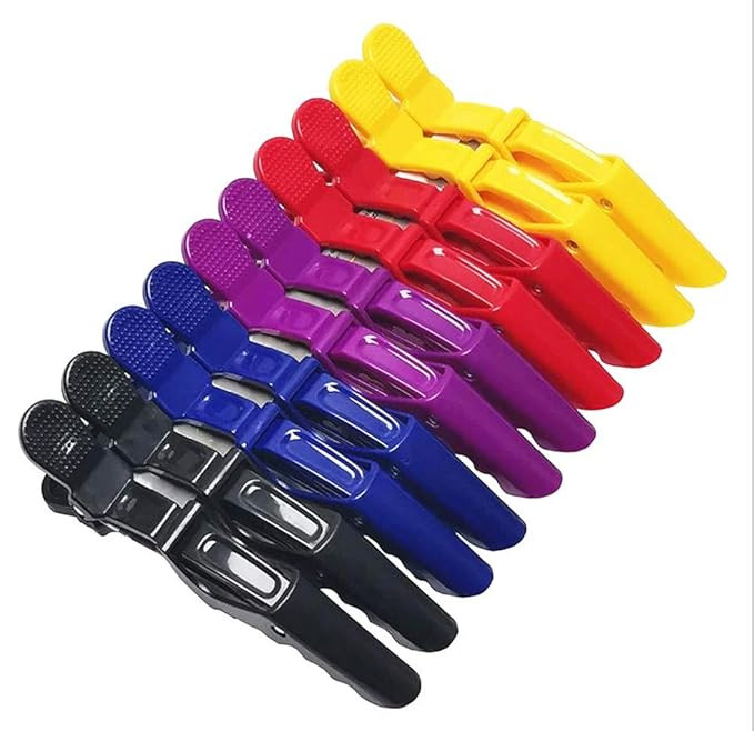 Hair Clips for Styling Sectioning - 10Pcs Hair Clips for Women Wide Teeth Double Hinged Design Al... | Amazon (US)