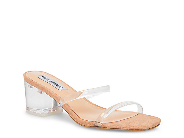 Steve Madden Issy Sandal - Women's - Clear/Beige Lucite | DSW