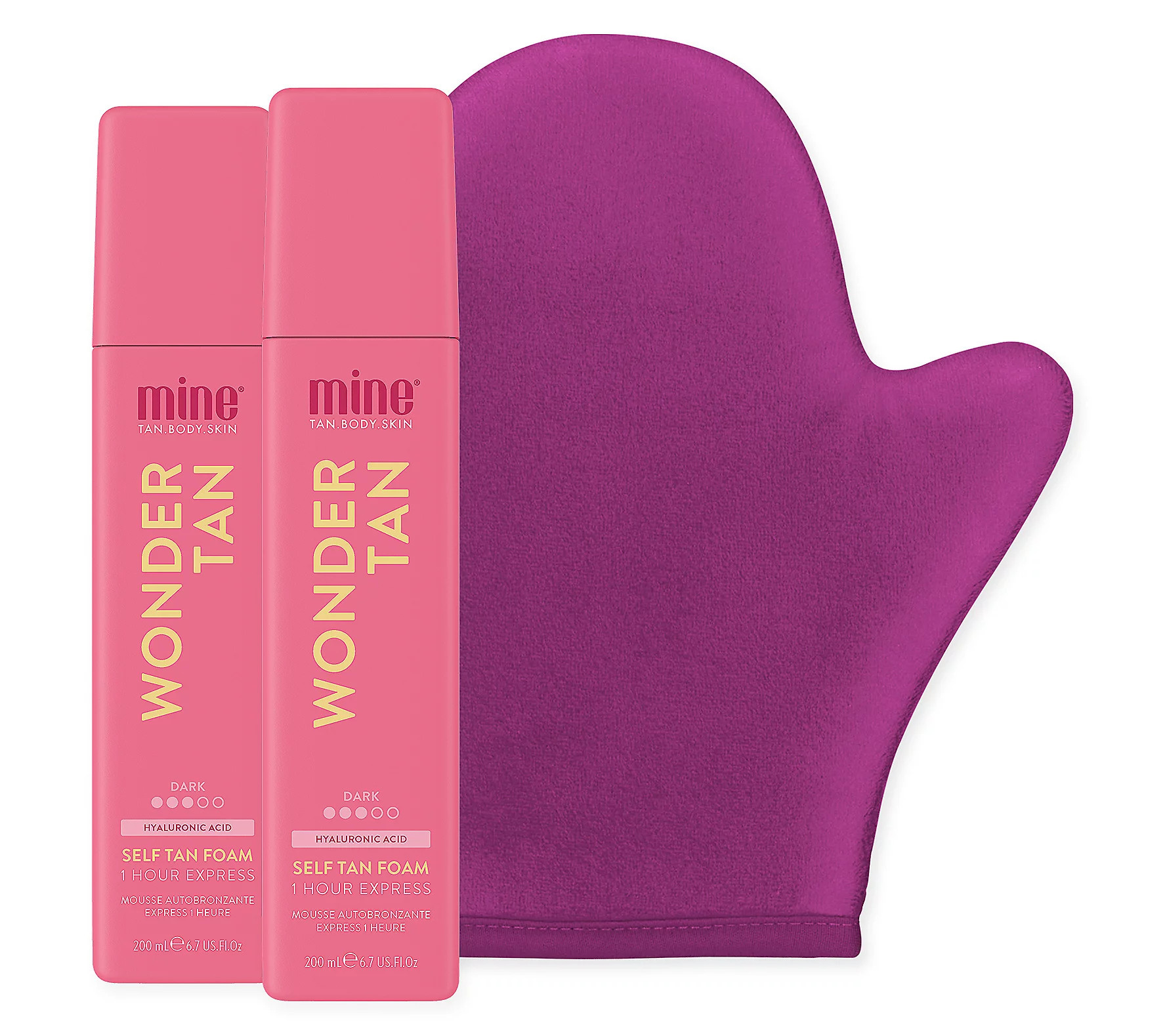 Mine Tan Wonder Tan Self-Tan Foam Duo + Mitt | QVC