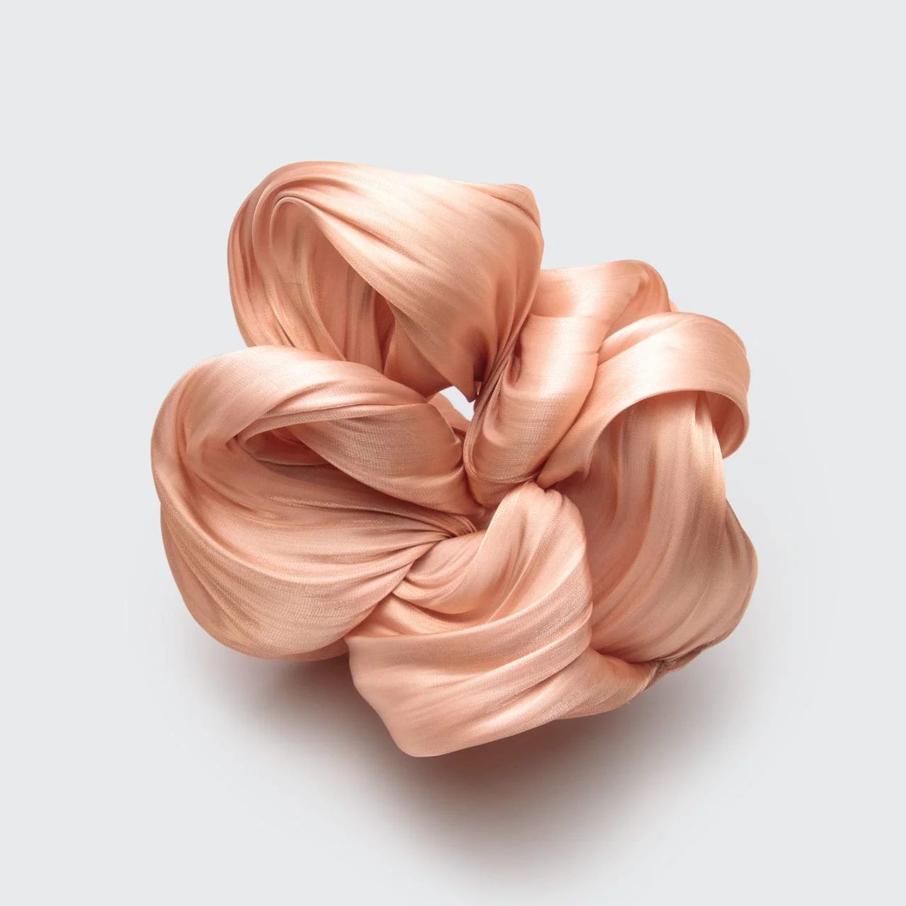 Textured Dinner Scrunchie - Peach | Kitsch