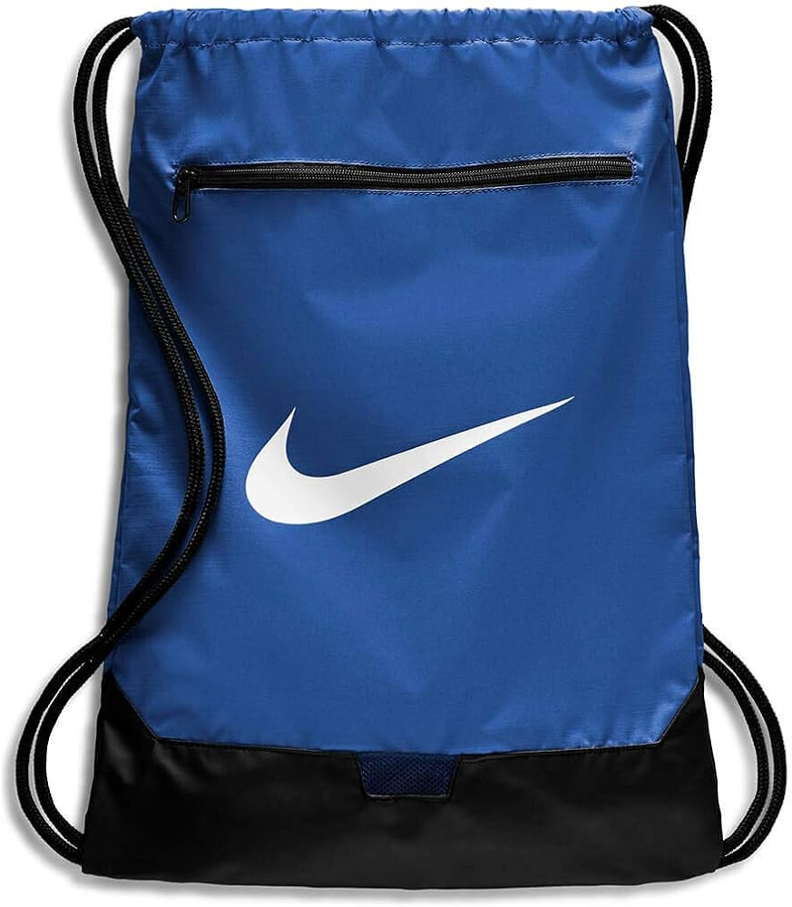 Nike Brasilia Training Gymsack, Drawstring Backpack with Zipper Pocket and Reinforced Bottom, Gam... | Amazon (US)