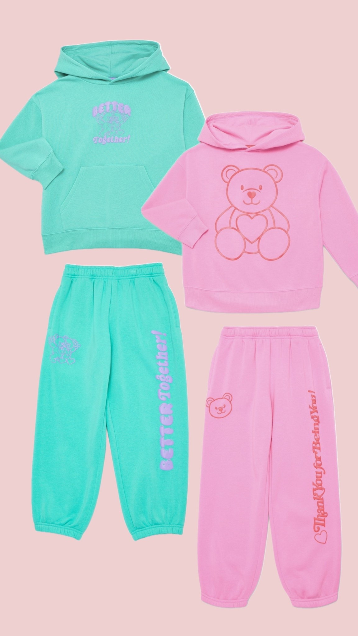 jogger sets for vday #walmart 

#LTKmomlife #LTKKids #LTKValentine