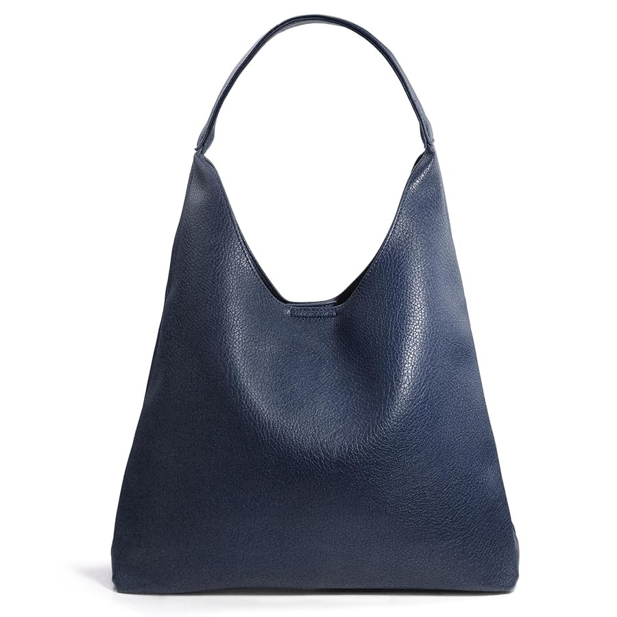 Hobo Bags for Women Soft Vegan Leather Shoulder Handbag Slouchy Tote Purses | Amazon (US)