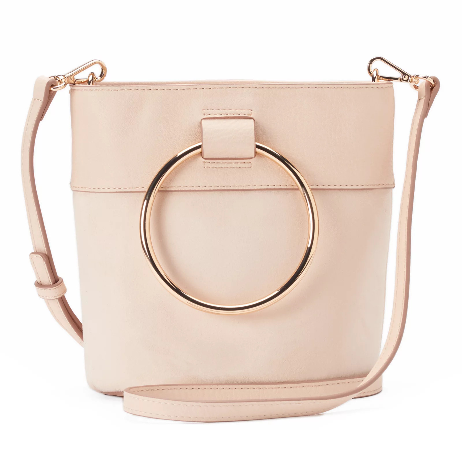 LC Lauren Conrad O-Ring Mini Bucket Crossbody Bag, Women's, Light Pink | Kohl's