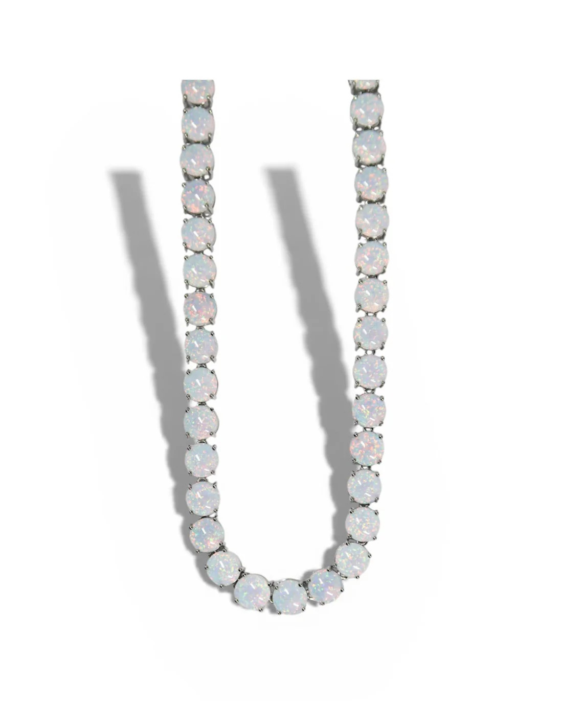 She's Got The Glow Opal Tennis Necklace | KC Chic Designs