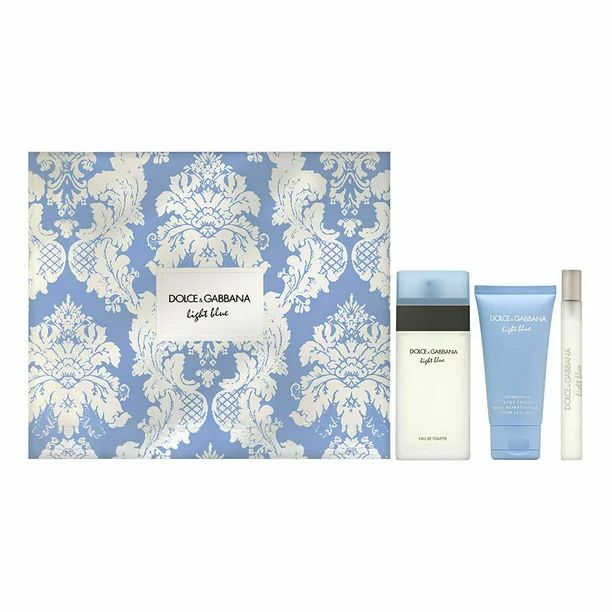 Dolce & Gabbana Light Blue 3 PCS SET FOR WOMEN(1.7 EDT SP + 1.7 BODY Cream +10 ml EDT Roller Ball... | Walmart (US)