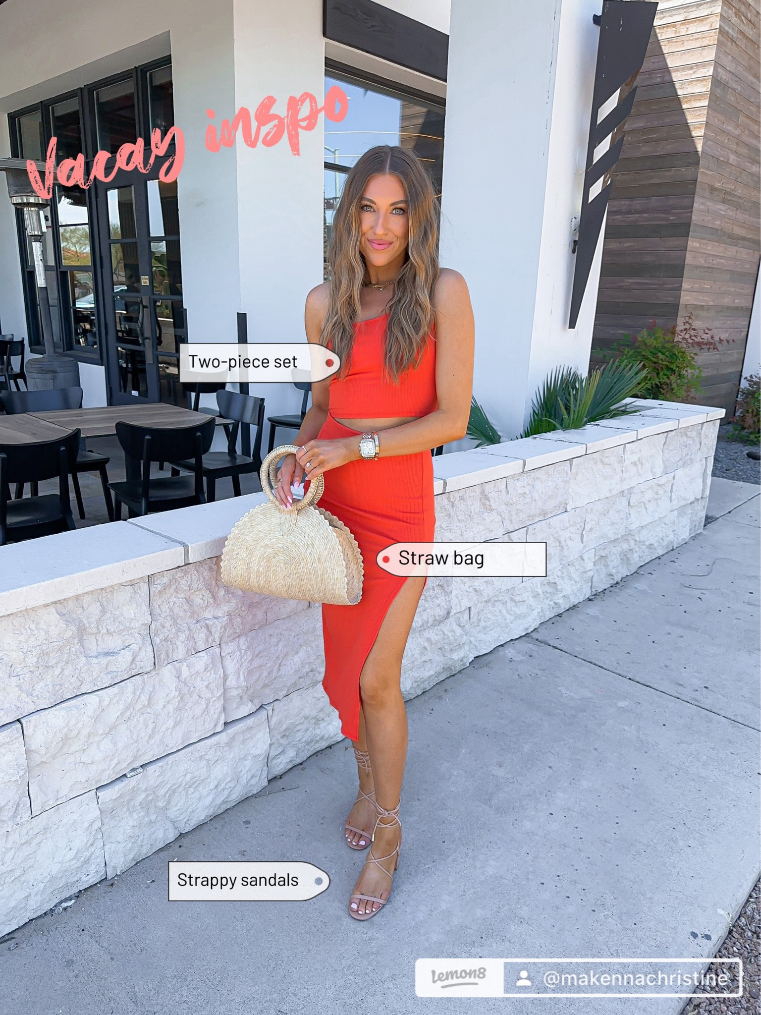 open lace back dress Capri Orange/White Leather Boat Shoes