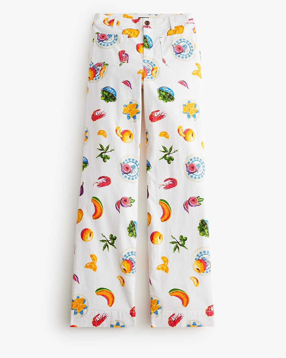 Lizzie high-rise patch-pocket wide-leg pant | J.Crew Factory