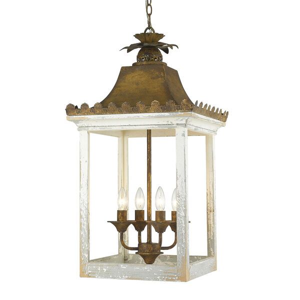 Finley Burnished Chestnut Four-Light Pendant | Bellacor