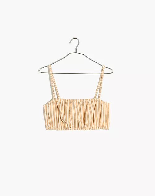 Lightestspun Cover-Up Bubble Crop Top in Stripe | Madewell