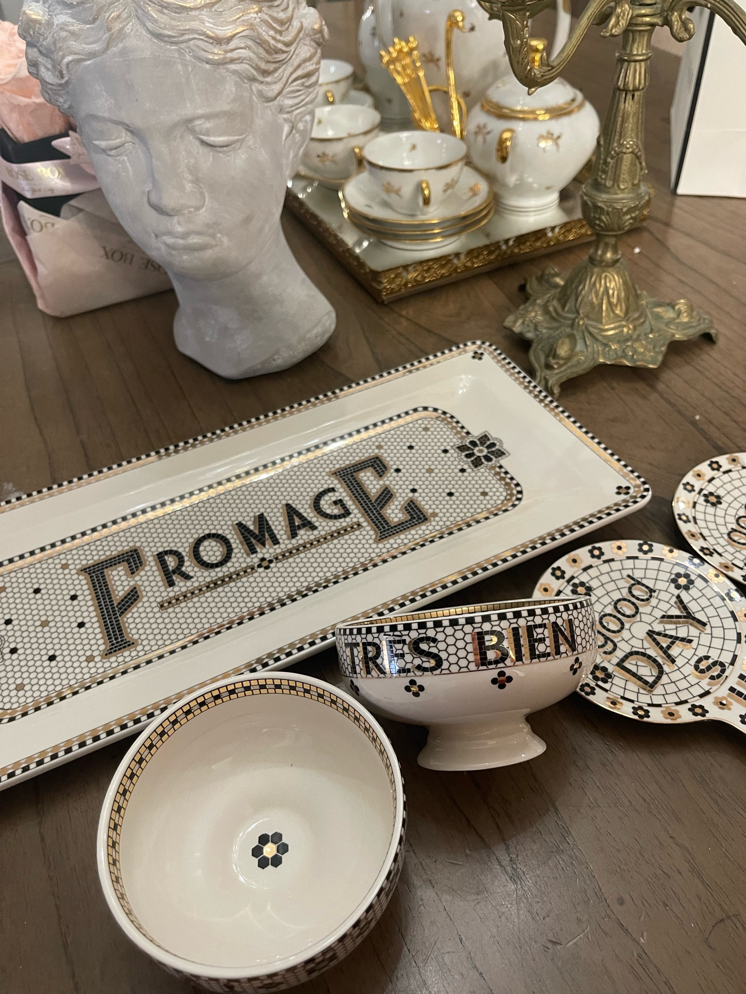 My fave pieces from Anthropologie! This bistro tile is so classic and nyc feeling I’m obsessed!! Home decor, vintage home decor, classic, traditional home, New York City apartment, kitchen finds 

#LTKSeasonal #LTKsalealert #LTKhome