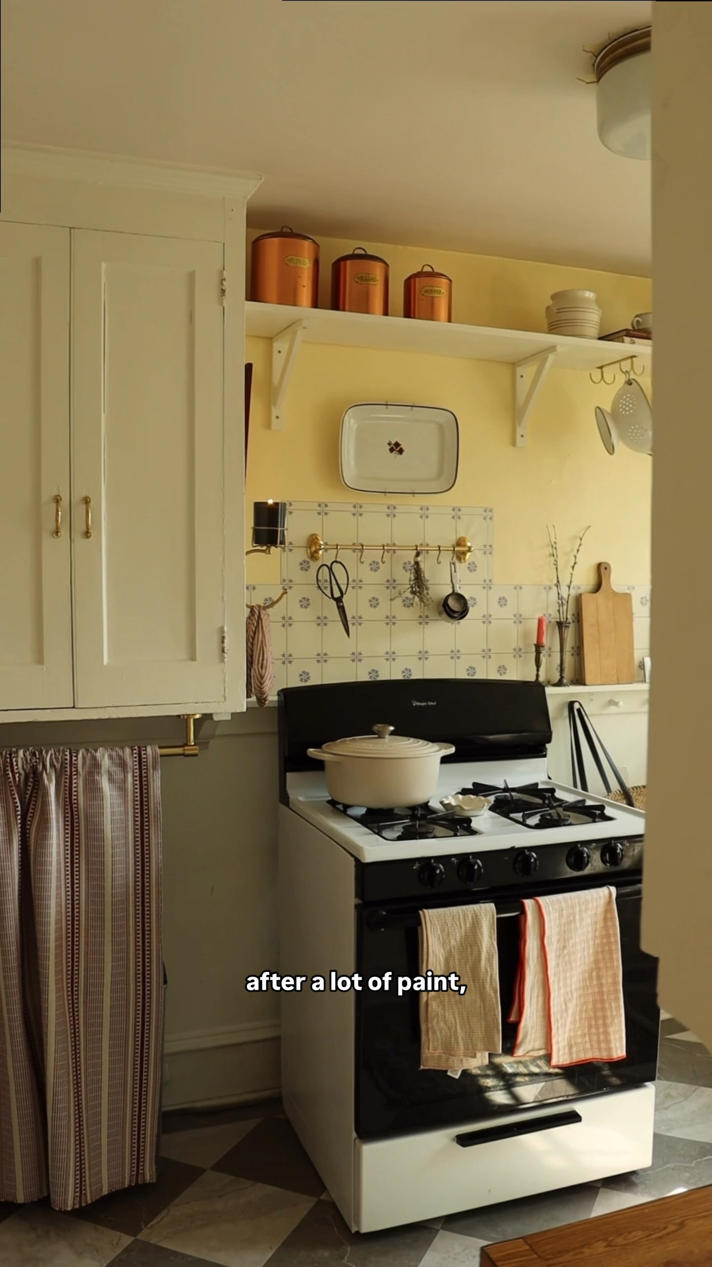 final butter yellow, cottage-inspired renter friendly kitchen reveal!! 

#LTKFindsUnder50 #LTKHome #LTKU