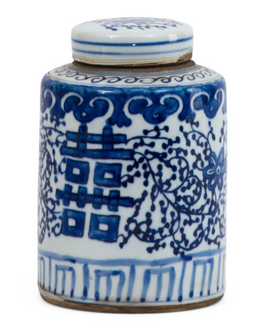 5x7.5 Double Happiness Mini Tea Jar With Lid | TJ Maxx