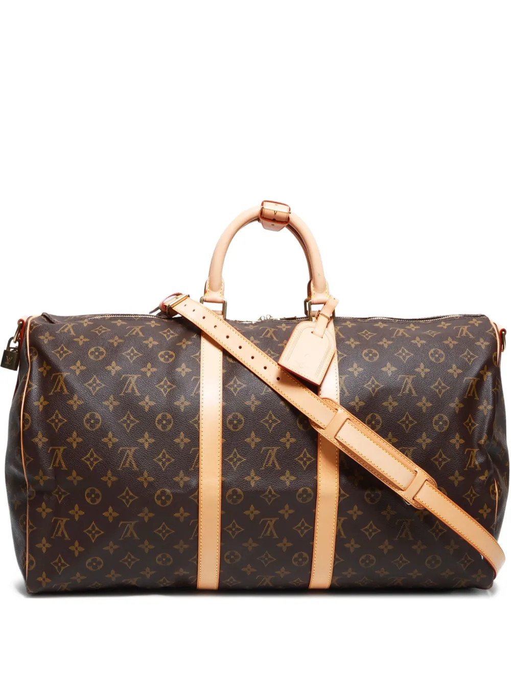 Louis Vuitton Pre-Owned 2002 Keepall 55 duffle bag - Brown | Farfetch Global