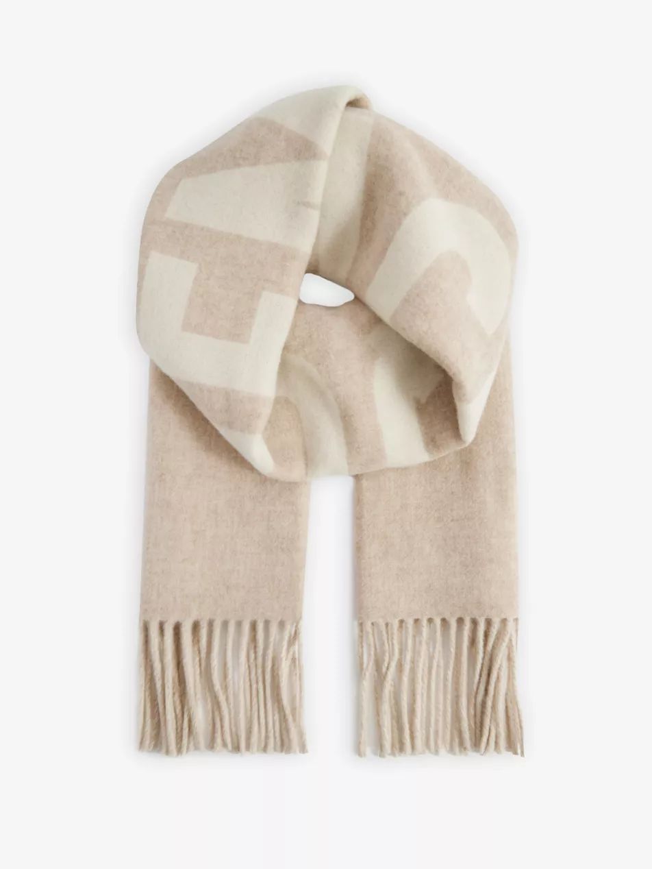 L'echarpe tasselled-trim wool scarf | Selfridges