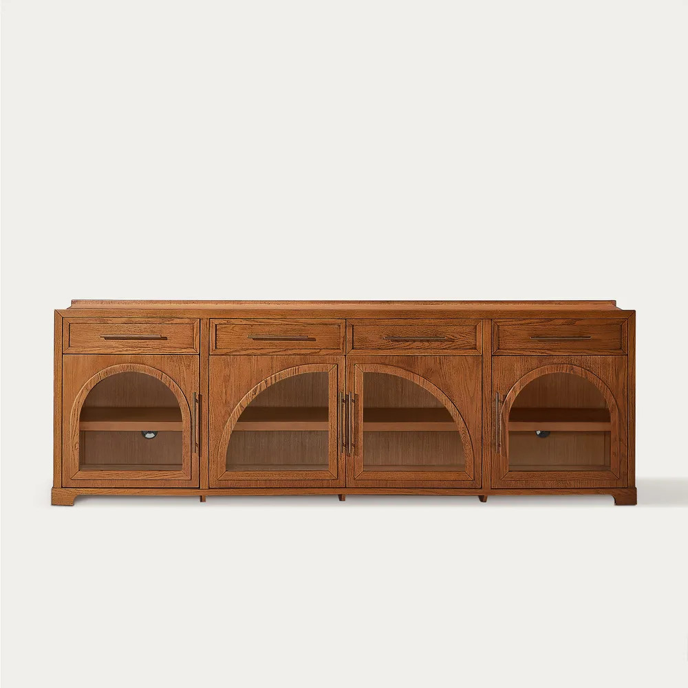 Jardine 84" Oak Media Console | Hernest