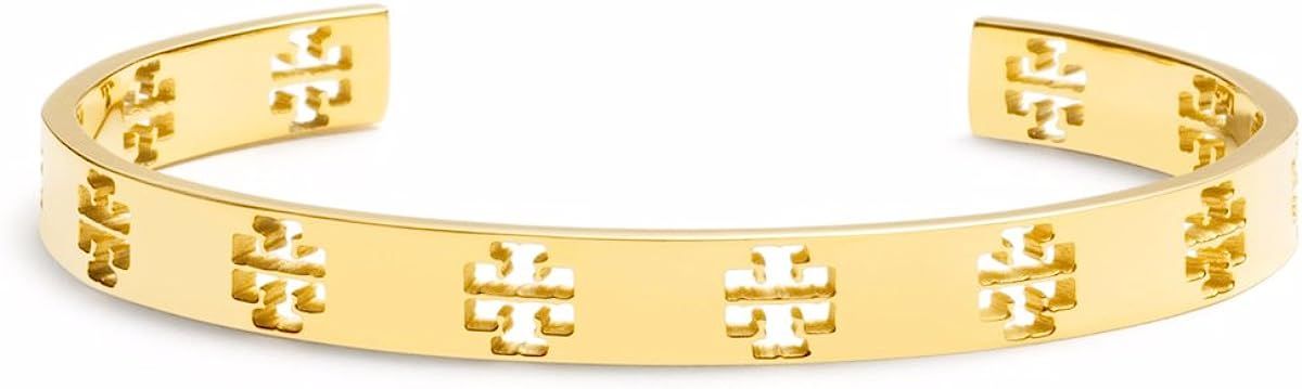 Tory Burch Pierced T Cuff Bracelet, Tory Gold | Amazon (US)