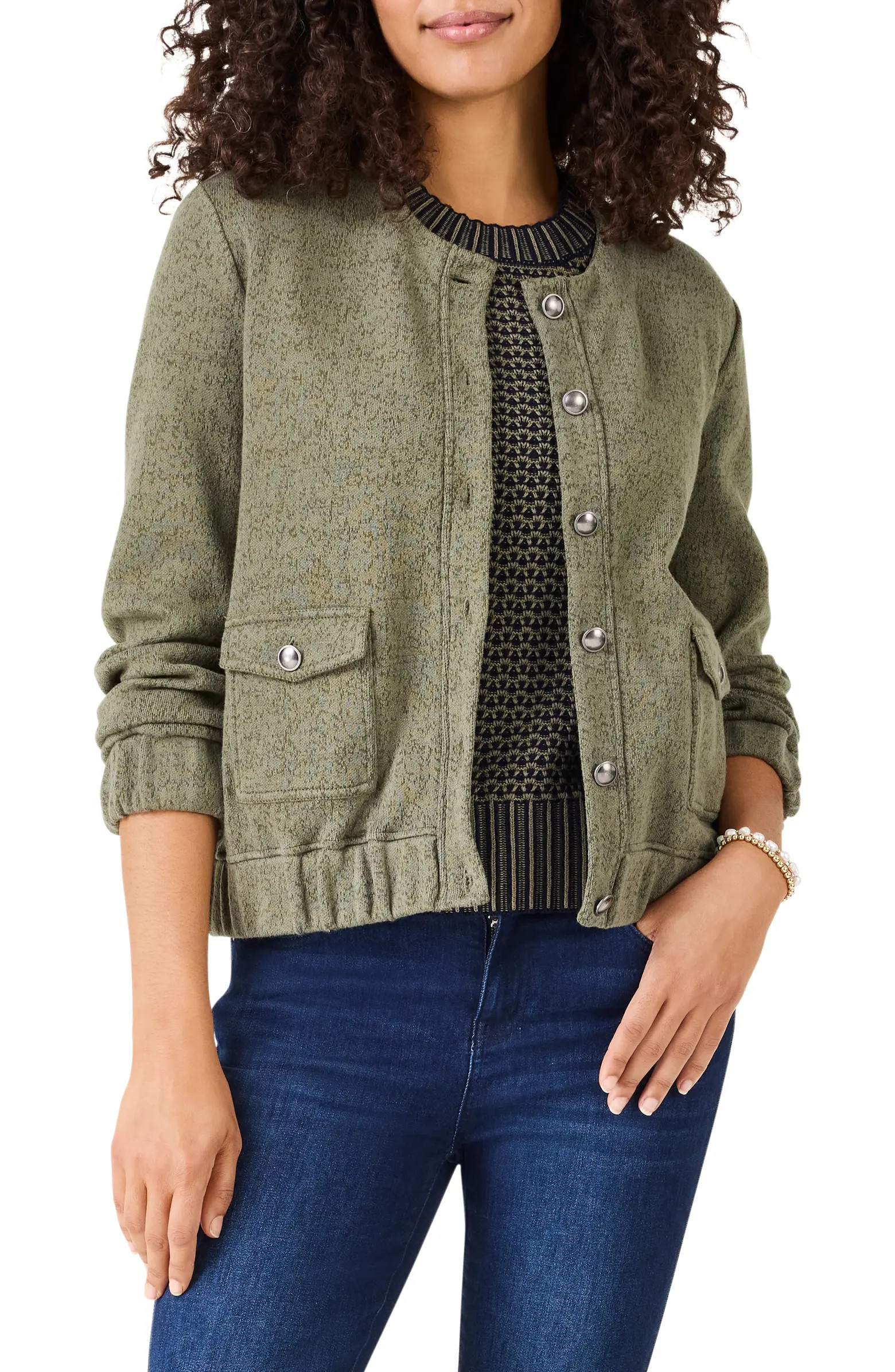 Knit Cotton Utility JacketNIC+ZOE | Nordstrom