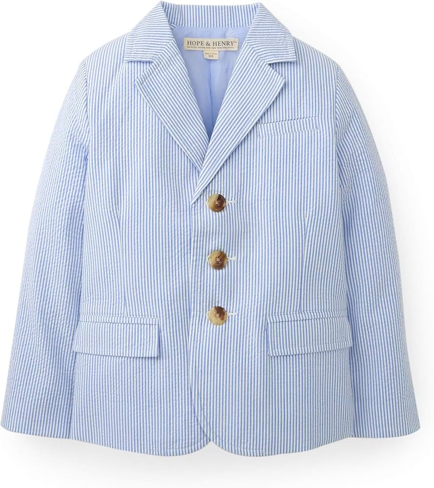 Hope & Henry Boys' Classic Seersucker Suit Jacket | Amazon (US)