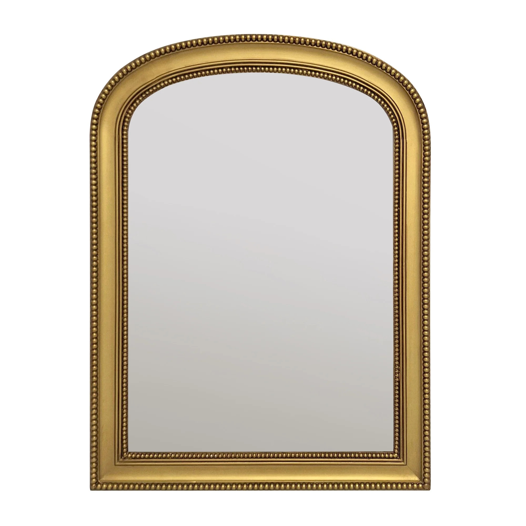 My Texas House Gold Double Beaded Wood Framed Arch Mirror 30x40 | Walmart (US)