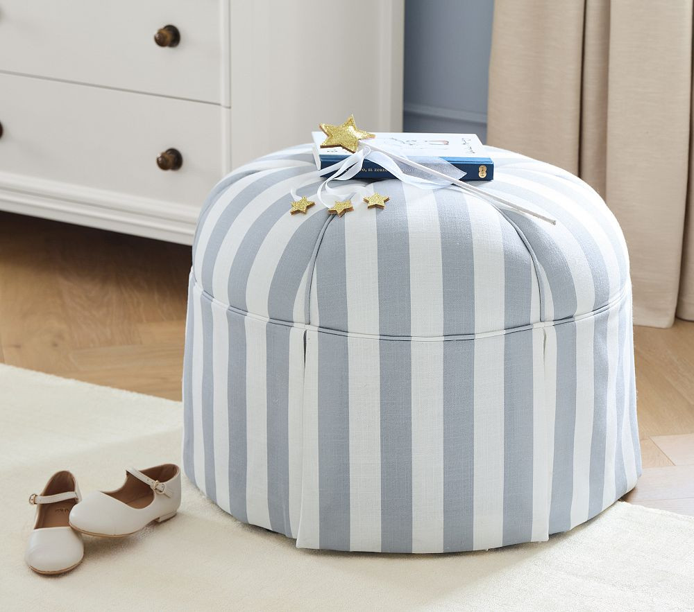 Chris Loves Julia Tufted Ottoman | Pottery Barn Kids