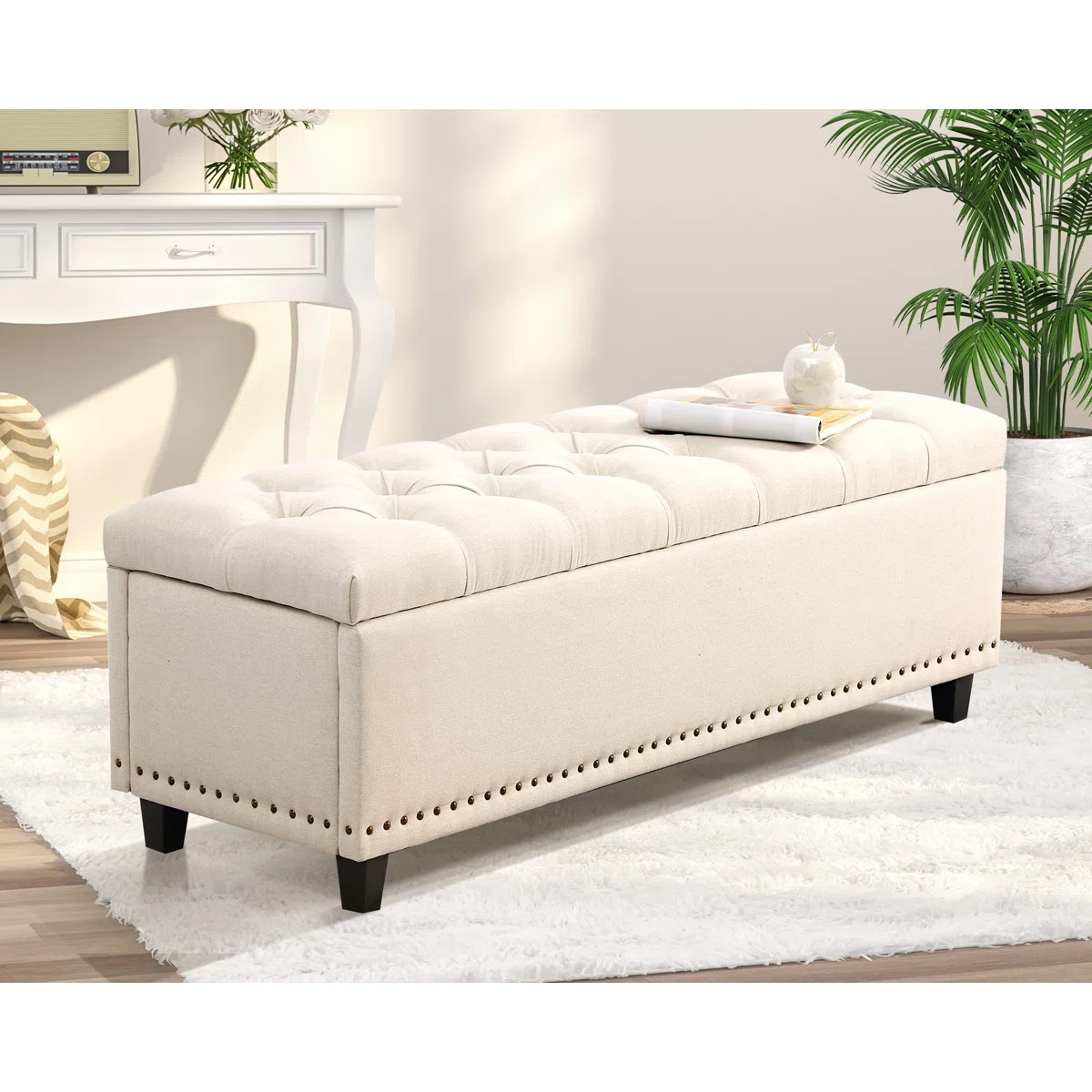 51" Ottoman Storage Benches, 30 Gallons of Bed Storage Bench with Storage | Wayfair North America